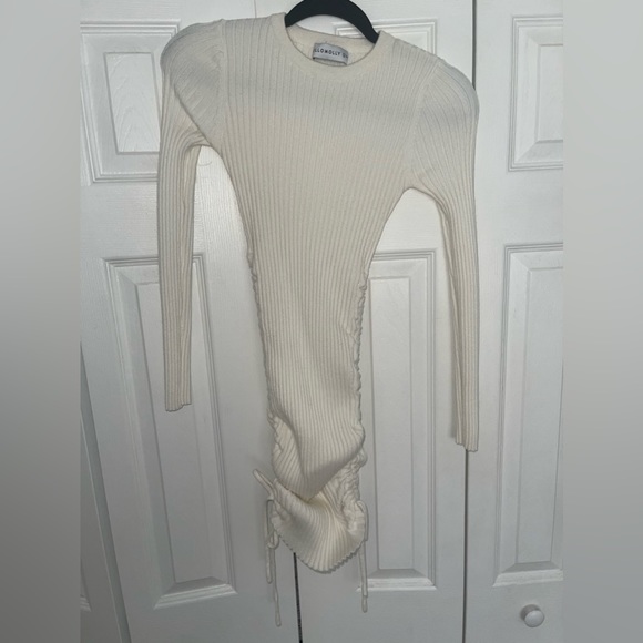 HELLO MOLLY God As My Witness Knit Dress White - S/M - Picture 7 of 7